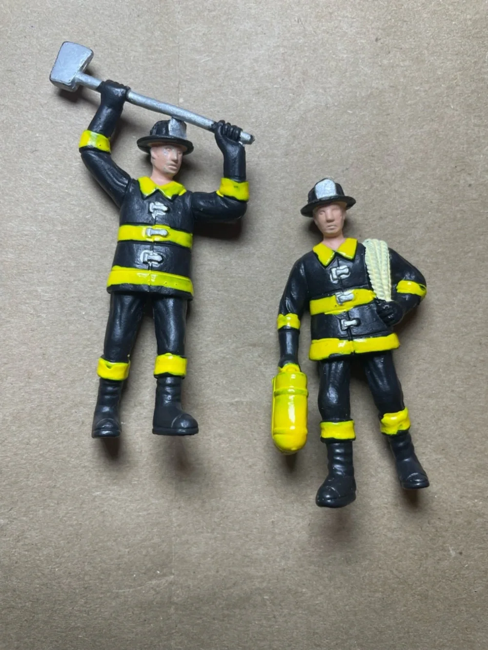Vintage 1990s Cake Toppers- Soccer, Firefighter, Racers